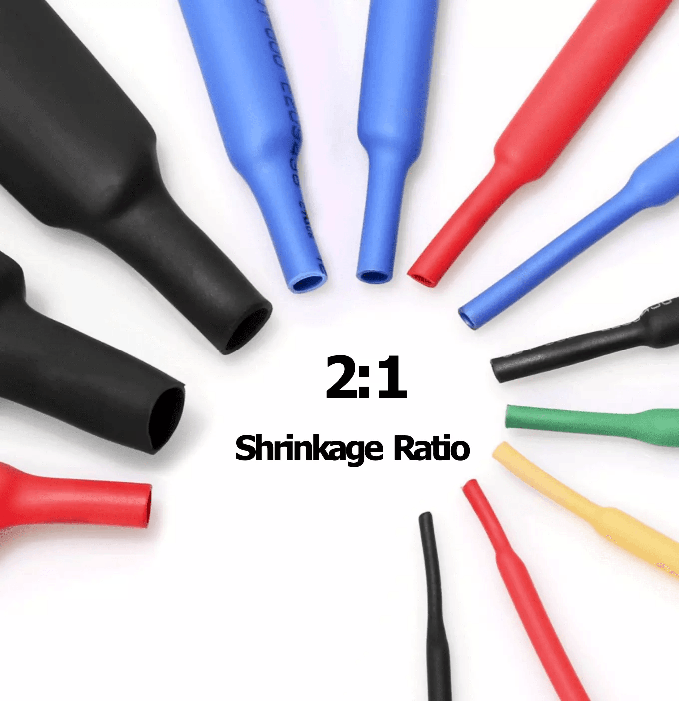 560Pcs Heat Shrink Tubing Kit Wire Cable Sleeve Assortment With Case For Automotive Marine Electric 9
