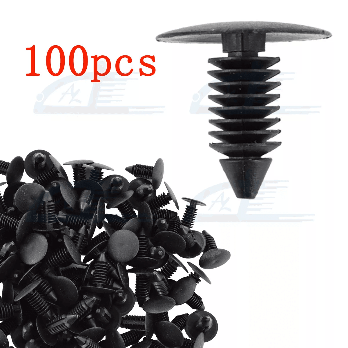 8mm Car Bumper Clips Fastener Rivets Auto Fender Push Pin Hole Retainer