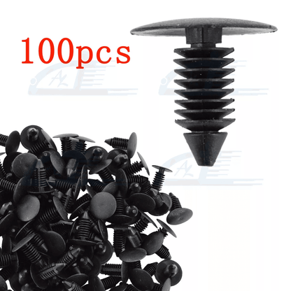 8mm Car Bumper Clips Fastener Rivets Auto Fender Push Pin Hole Retainer