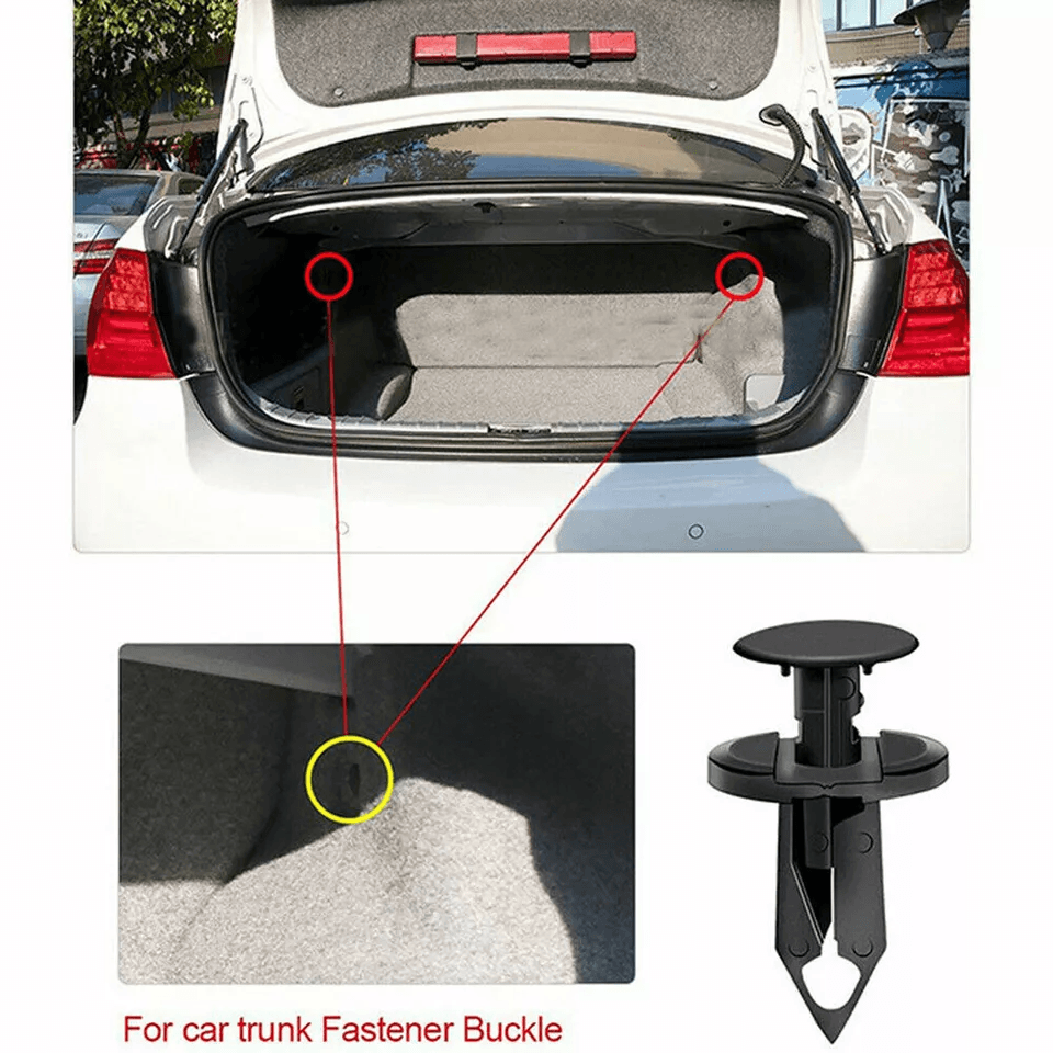 8mm Car Bumper Clips Retainer Rivets Fastener Push Fender Plastic Kit 3