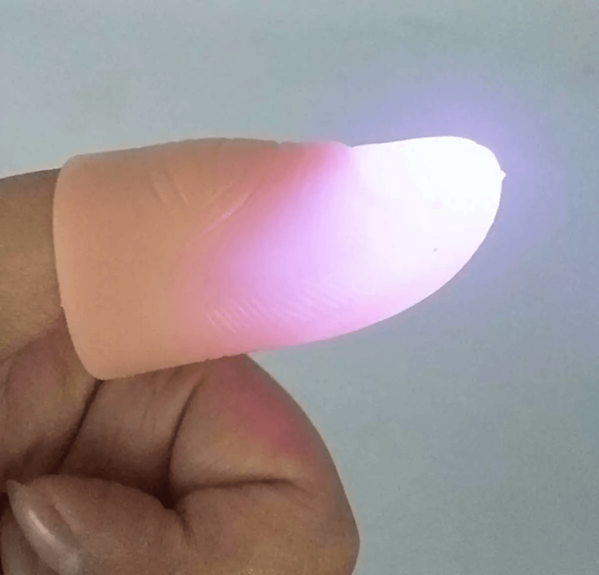 LED Finger Thumbs Light Prank Trick  MultiColor Magic Prop For Parties Bars And Shows 4