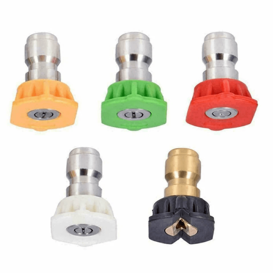 Pressure Washer Spray Tips Nozzles High Power Kit Pack Quick Connect Set For Power Washers Car Roof 9