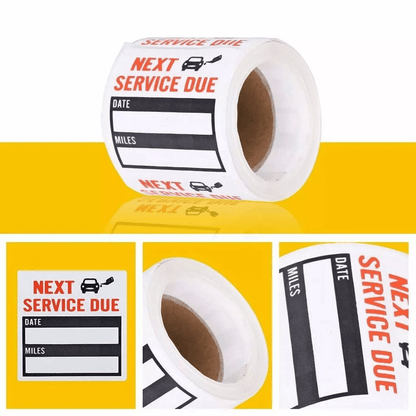 300 Oil Change Service Reminder Stickers Clear Window Lite Pack Waterproof Writable Labels For Auto 2