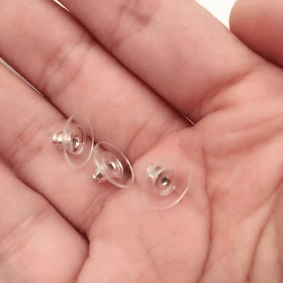 Earring Backs Posts Silver Backings Stopper Ear Ring Jewelry Nut 2