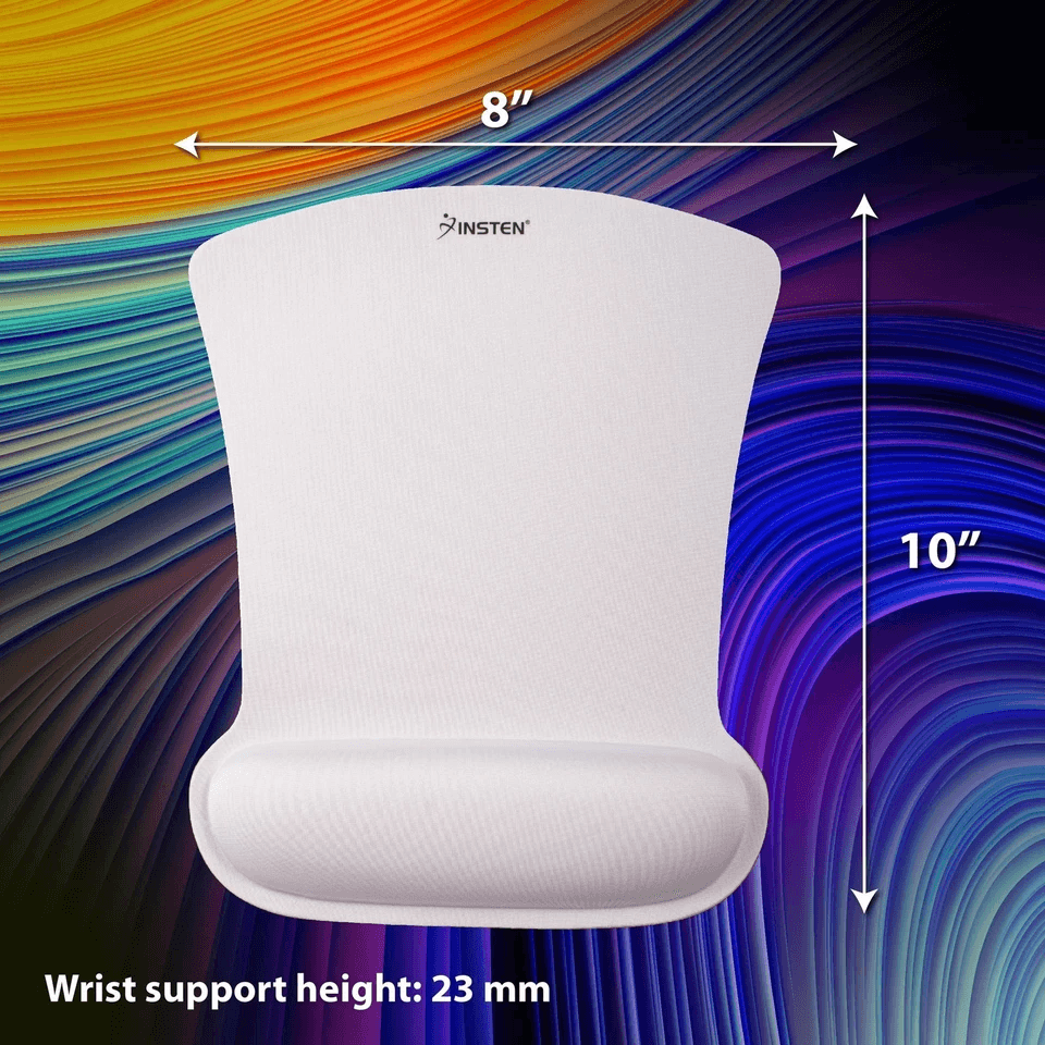 Ergonomic Mouse Pad Wrist Rest Memory Foam Support Comfort For PC Laptop Computer White NonSlip Mou 9