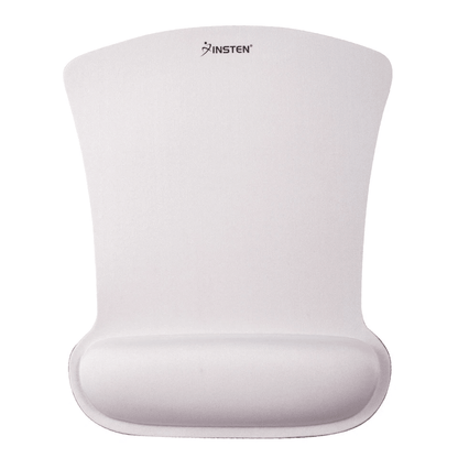 Ergonomic Mouse Pad Wrist Rest, Memory Foam Support Comfort for PC, Laptop, Computer, White Non-Slip Mousepad for Work