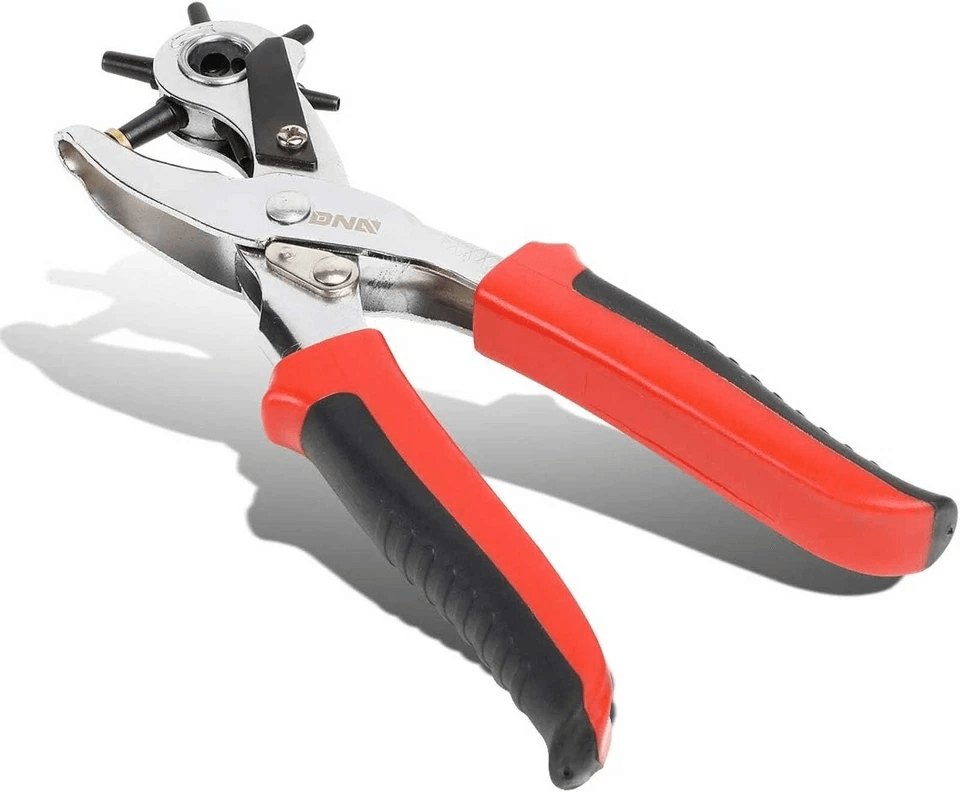 Leather Hole Punch Hand Pliers, Heavy Duty Tool for Belts & DIY Projects