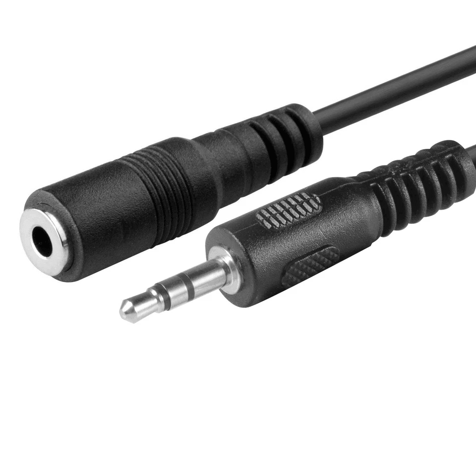 Audio Extension Cable Male to Female, AUX Cord for Apple iPad, MP3, iPhone, Speaker, Premium Sound & Long Reach