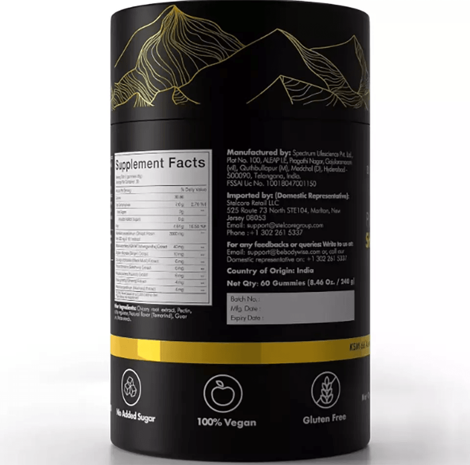 Organic Himalayan Shilajit GOLD Gummies Fulvic Acid Supplement For Vitality 1