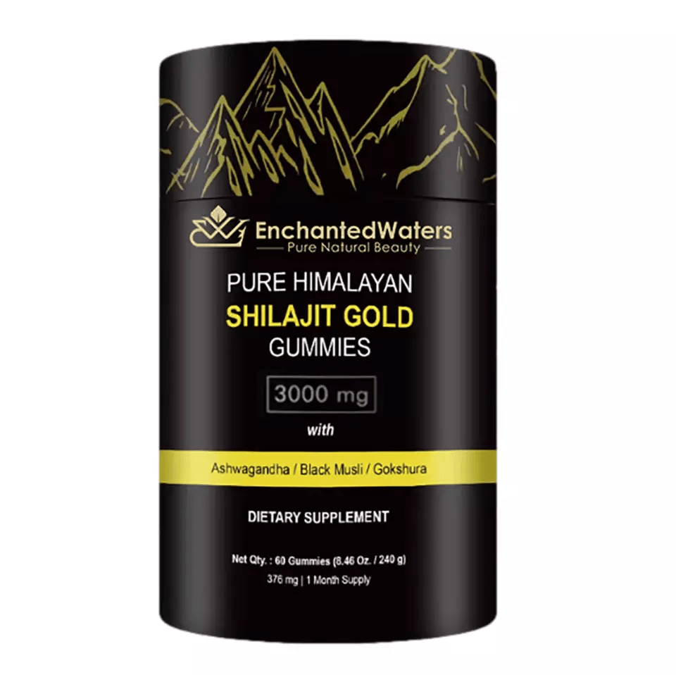 Organic Himalayan Shilajit GOLD Gummies, Fulvic Acid Supplement for Vitality
