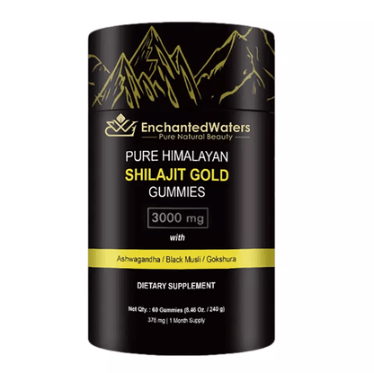 Organic Himalayan Shilajit GOLD Gummies, Fulvic Acid Supplement for Vitality
