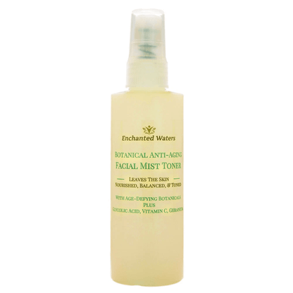 Botanical Anti-Aging Facial Toner with Glycolic Acid, Witch Hazel & Vitamin C – Hydrating Skin Brightener