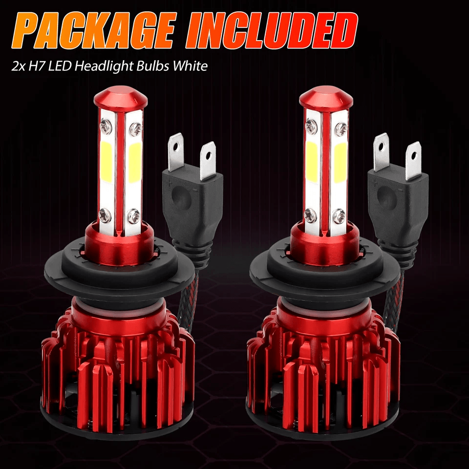 Super Bright H7 LED Headlight Bulbs Conversion Kit White High Low Beam PlugandPlay CANBusReady Long 1