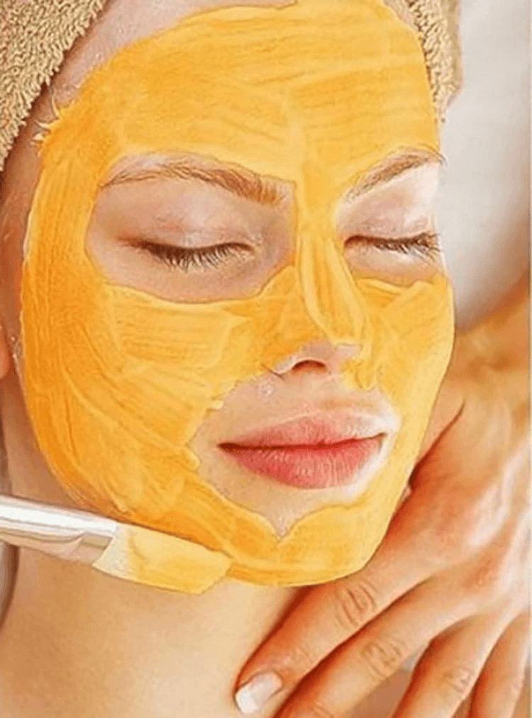 Glycolic Acid Peel Pumpkin Enzyme Facial Face Mask with AHA & Fan Brush, Exfoliating & Brightening Treatment