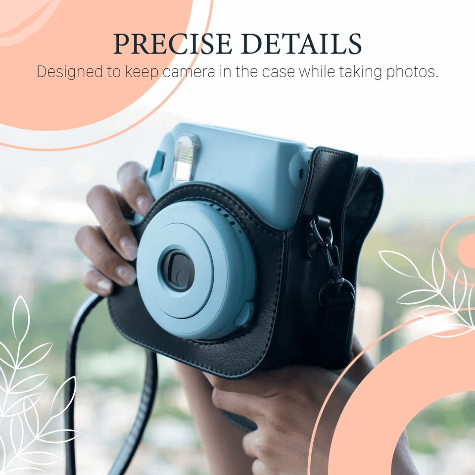 Black Case Bag Cover For Fujifilm Instax Mini 11 Instant Camera With Strap Travel  Gift Ready 1