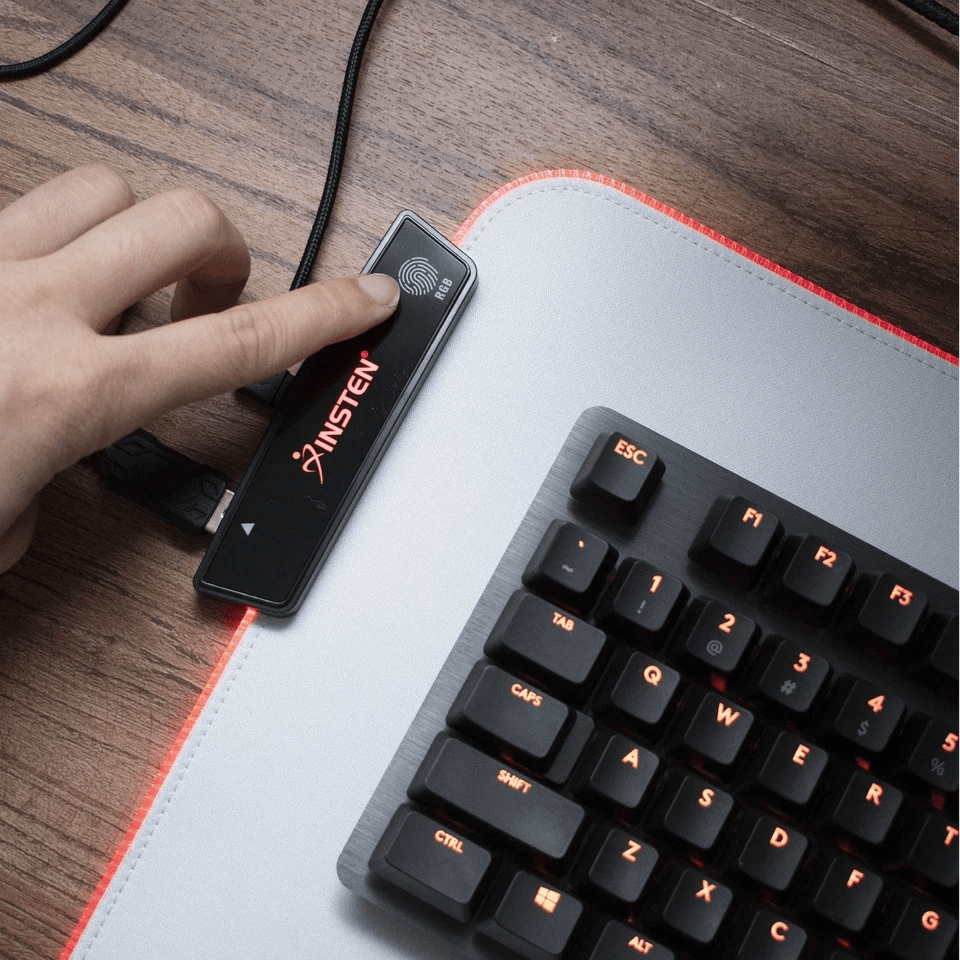 Large RGB LED Gaming Mouse Pad With USB Port Soft Cloth White Mat 315 4