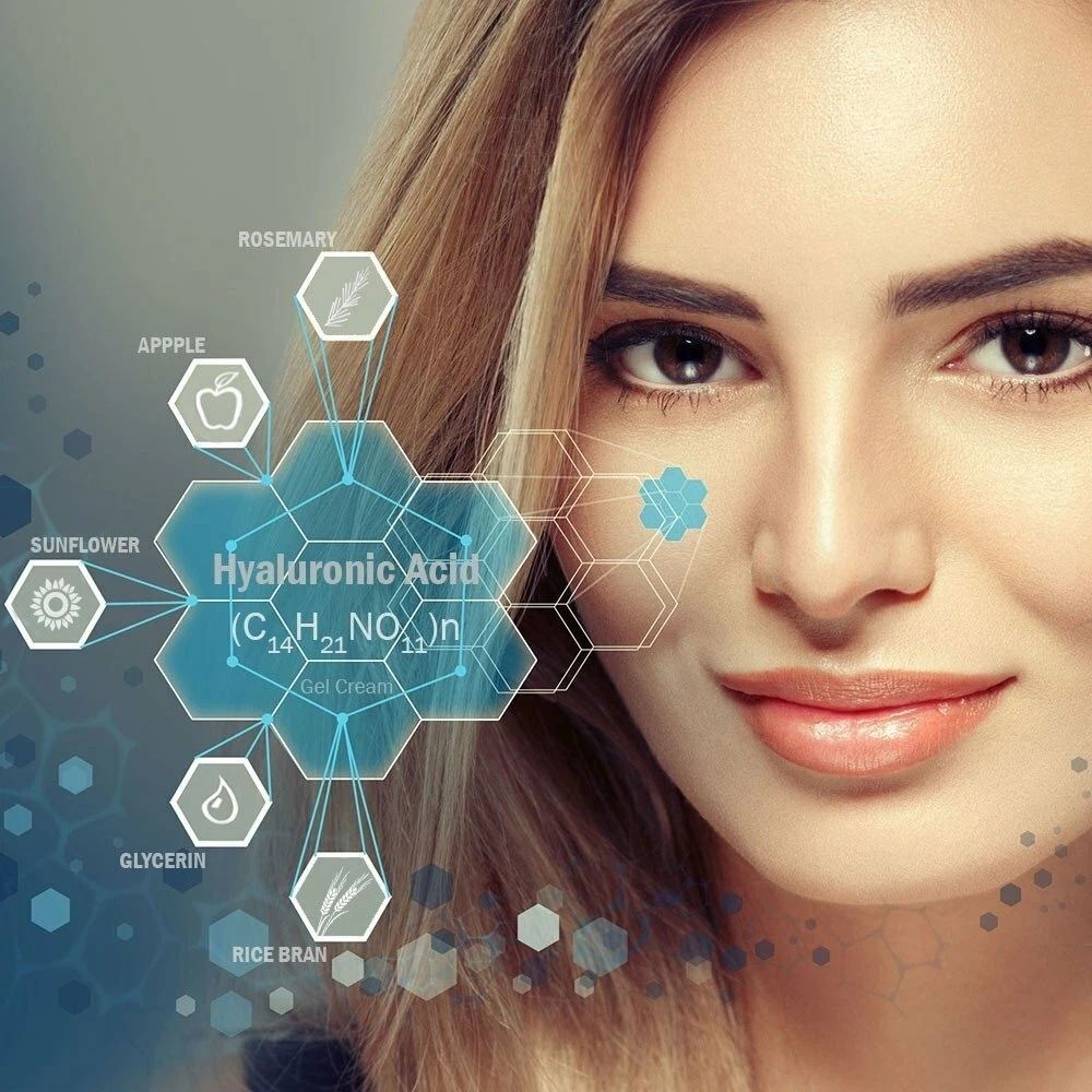 Hyaluronic Acid Gel Cream AntiAging Face Eye Moisturizer With NextGen HA Serum For Wrinkle Fine Lin 2