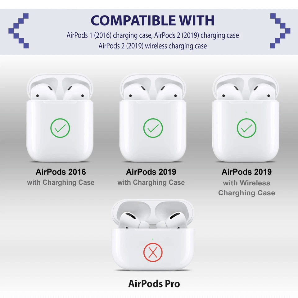 For Airpods Case Marble Glossy Soft TPU Shockproof Protective Cover White 2
