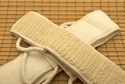 Soft Natural Sisal Fiber Back Strap Exfoliator Scrubber Spa Body Skin Brush For Deep Cleansing  Gen 2