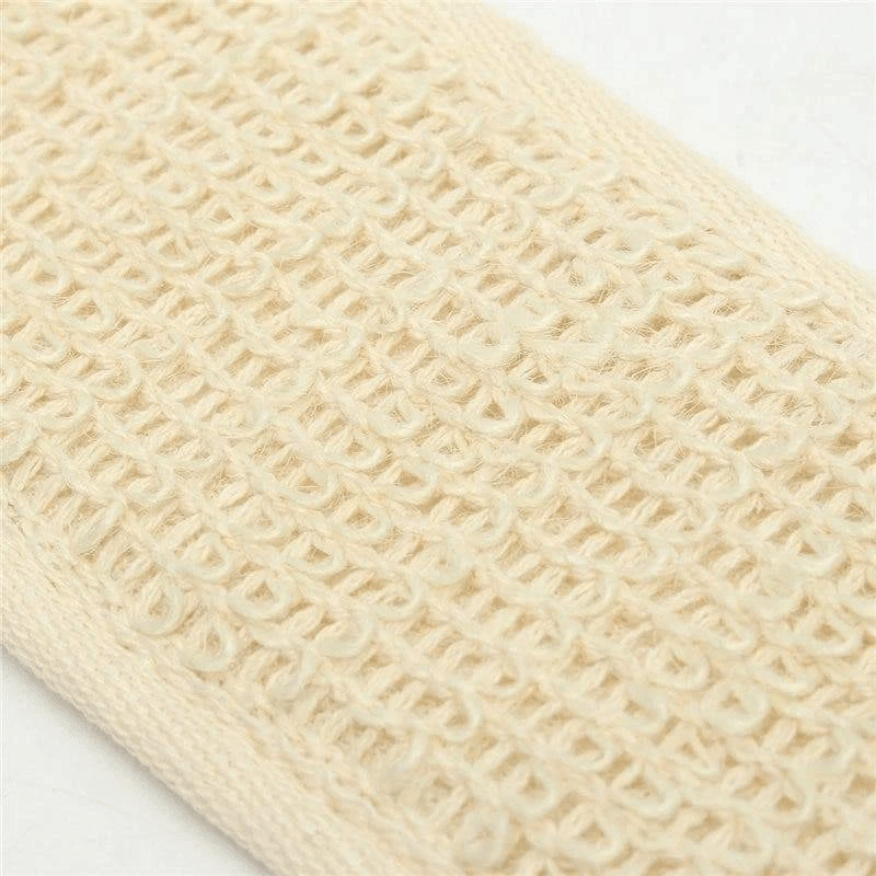 Soft Natural Sisal Fiber Back Strap Exfoliator Scrubber Spa Body Skin Brush For Deep Cleansing  Gen 7
