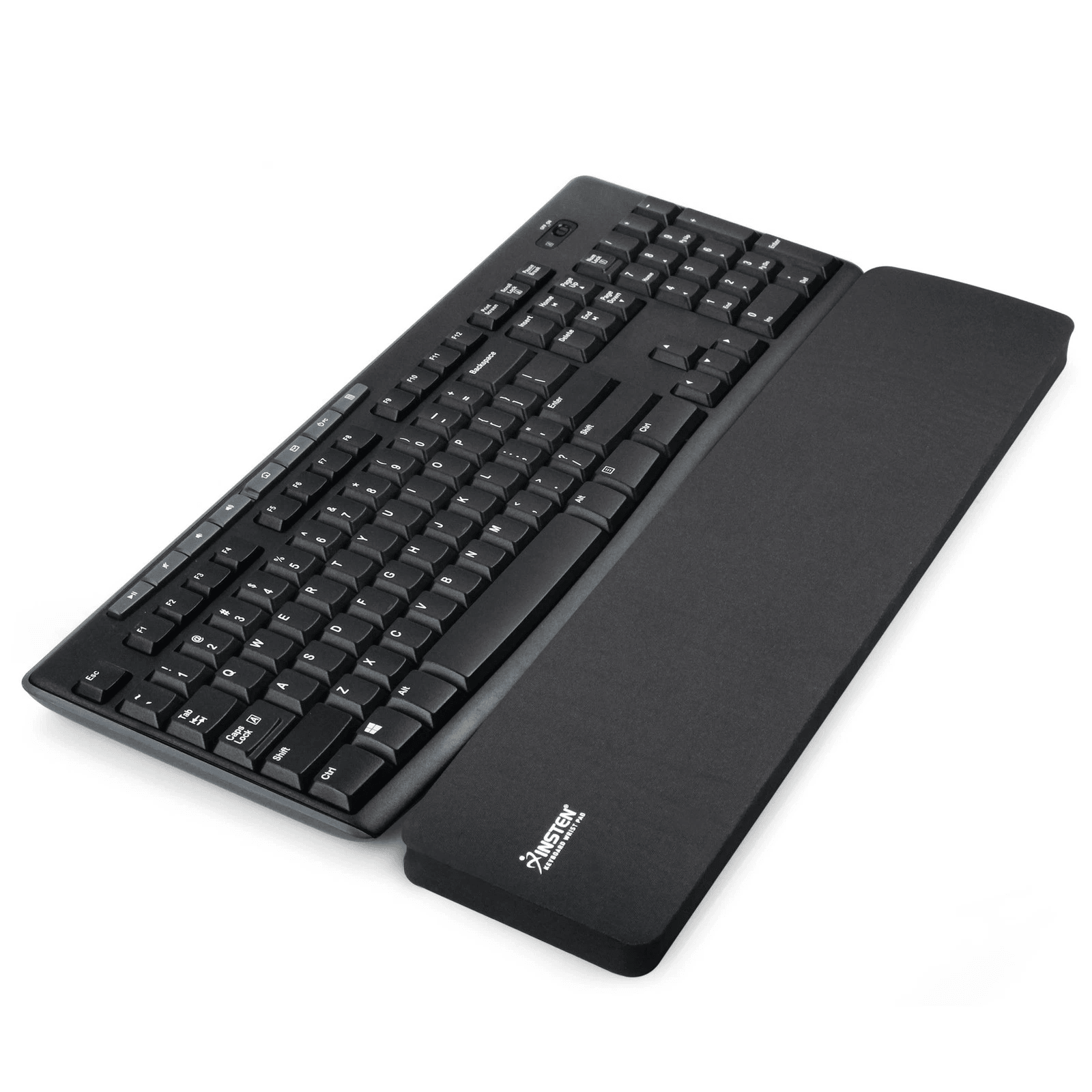 Black Keyboard Wrist Rest Anti Slip Ergonomic Support Cushion, Comfort for Typing and Gaming