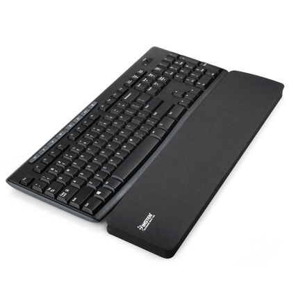 Black Keyboard Wrist Rest Anti Slip Ergonomic Support Cushion, Comfort for Typing and Gaming