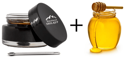 Pure Himalayan Shilajit Resin with Organic Honey Potent Fulvic Acid Supplement for Energy, Immunity, and Mental Clarity