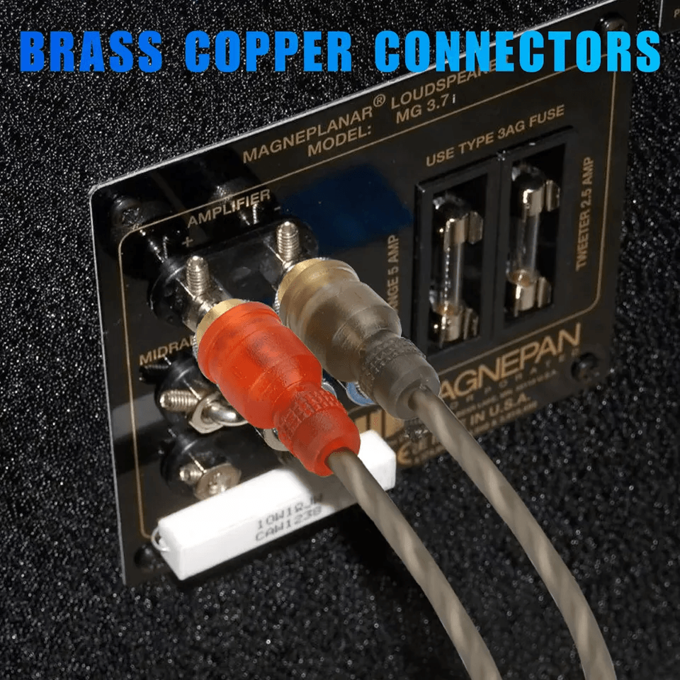 Premium 2Channel RCA Cables Twisted Pair Car Audio Shielded Interconnect Amp Wire With Copper Core  4