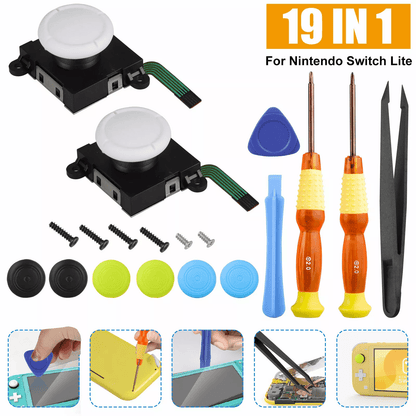 For Nintendo Switch Lite Analog Joystick Replacement Repair Tool Kit Set, Easy Fix for Controller Issues