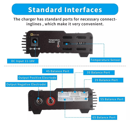 RC Lipo Smart Battery Balance Charger  Discharger HighPower MultiChemistry Charger For NiMH LiHV Li 1