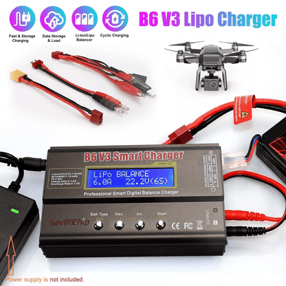 RC Lipo Smart Battery Balance Charger & Discharger, High-Power Multi-Chemistry Charger for NiMH, LiHV, LiPo, Li-ion