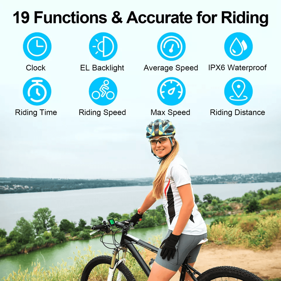Waterproof LCD Bike Speedometer Odometer Wired Digital Bicycle Cycle Computer 2