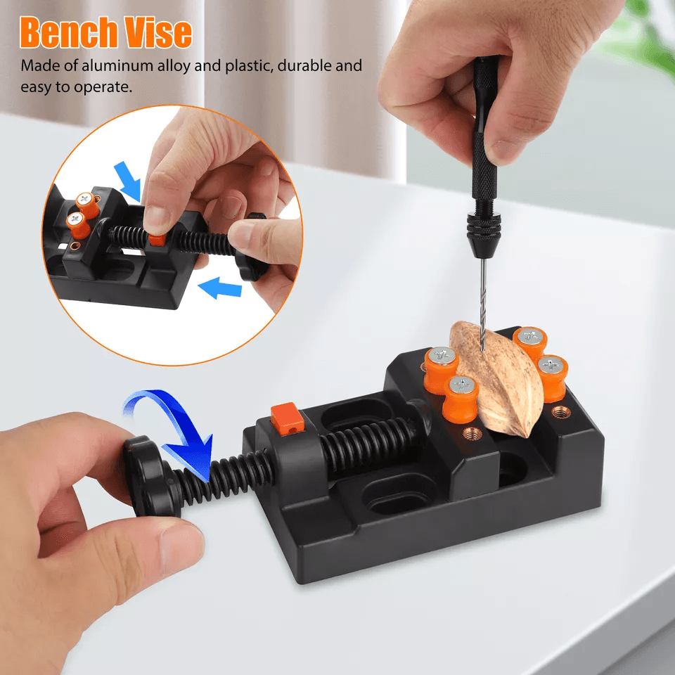 Mini Micro Hand Drill Bits Set With Manual Keyless Chuck Pin Vise Twist Drills PCB Bits Rotary Tool 3