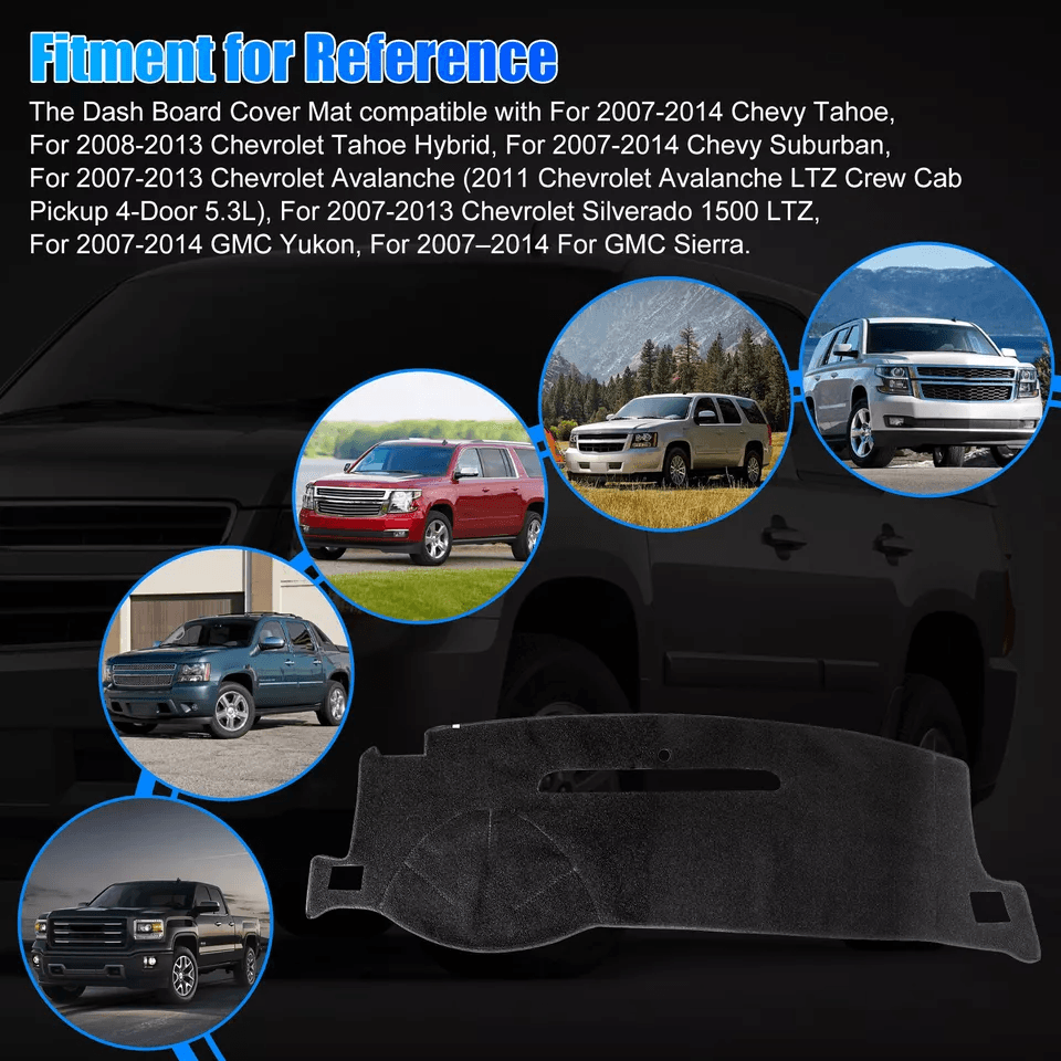 Fit For Chevy Dashboard Pad Dash Cover Mat Protect Your Interior From Sun Damage  Glares 5