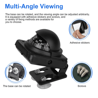 MultiAngle Adjustable Dashboard Compass Ball For Car Boat Marine And Truck Navigation Includes Adhe 6