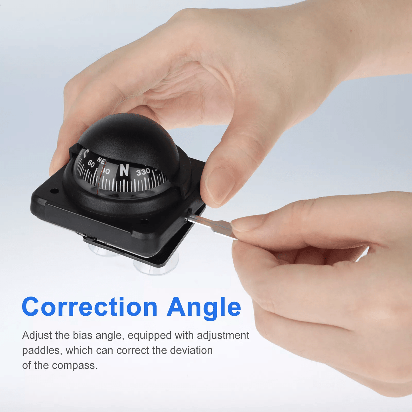 MultiAngle Adjustable Dashboard Compass Ball For Car Boat Marine And Truck Navigation Includes Adhe 4