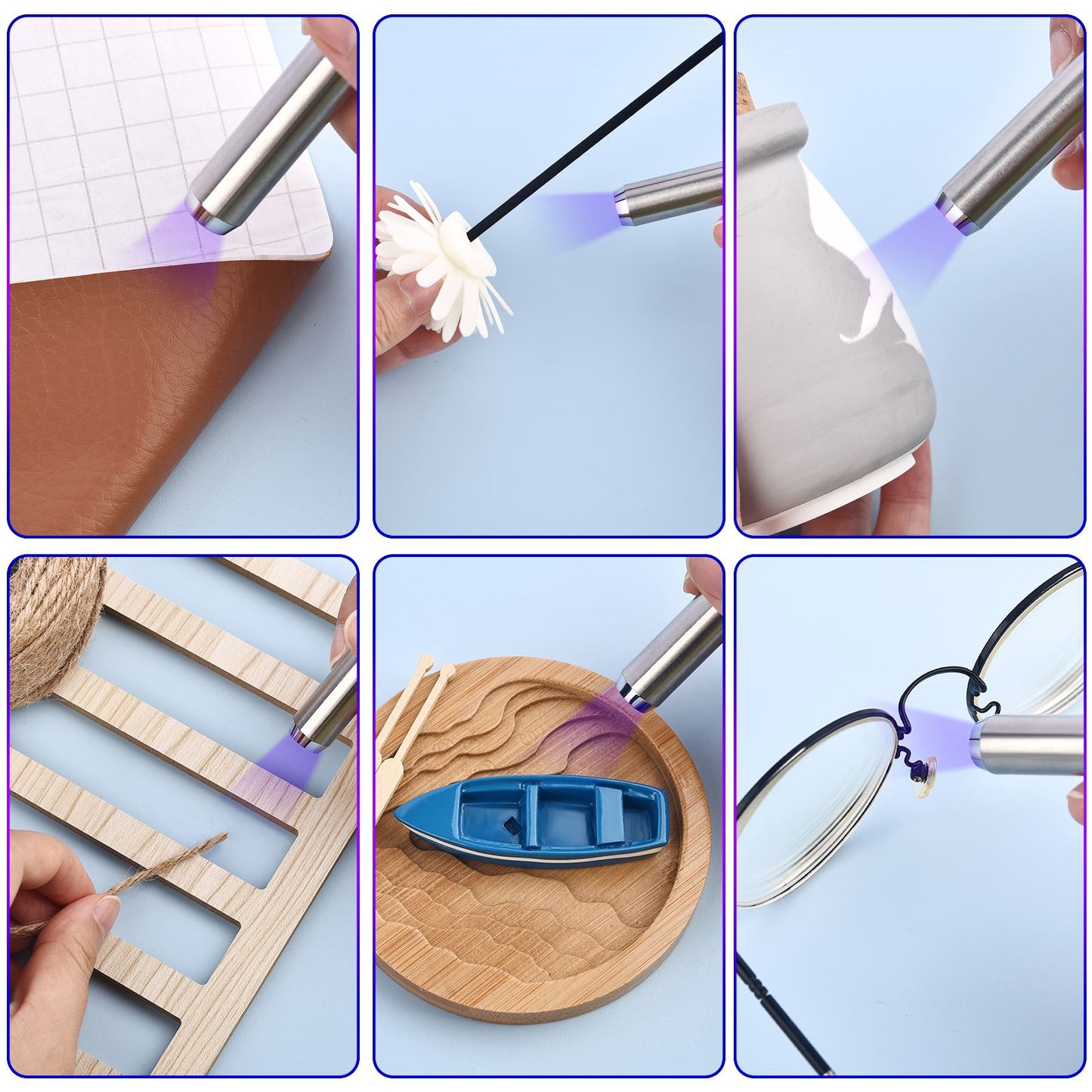 UV Bonding  Welding Glue Kit  QuickDrying Adhesive For Glass Metal Wood  Craft Decor 4