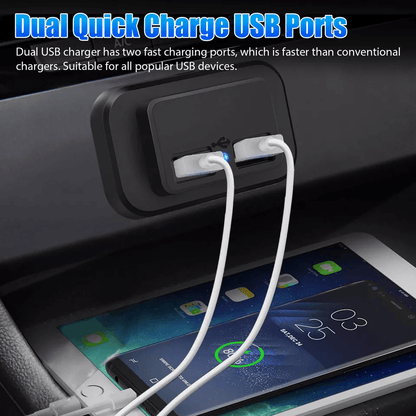 Fast Dual USB Car Charger Socket Power Outlet Adapter For Boat RV 4