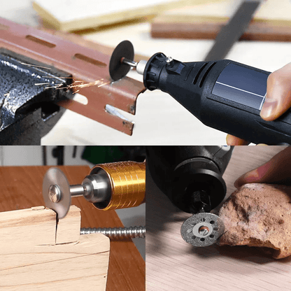 Rotary Tool Accessories W Mandrel Universal Cutting Wheel Set Drill For Dremel Compatible With Wood 2