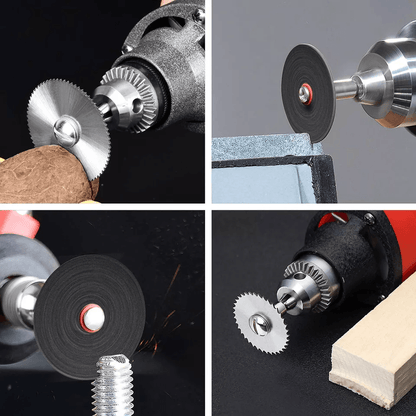 Rotary Tool Accessories W Mandrel Universal Cutting Wheel Set Drill For Dremel Compatible With Wood 3