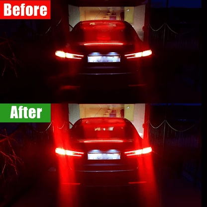 LED Red Strobe Brake Light Bulbs Tail Blinking Stop Lamps For Enhanced Road Safety 3