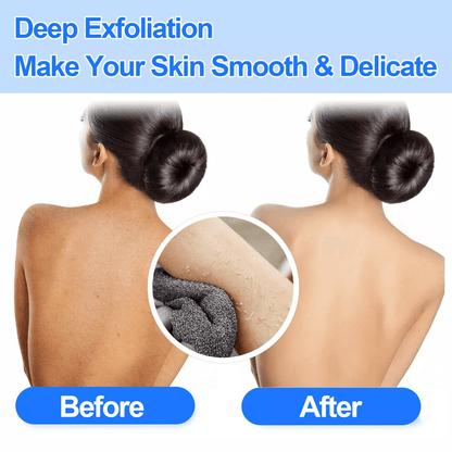 Exfoliating Back Scrubber Towel Strip For Shower Bath  Soft Skin Body Wash Cloth For Spa And Exfoli 4
