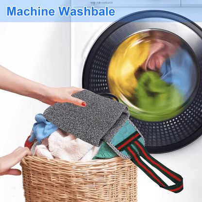 Exfoliating Back Scrubber Towel Strip For Shower Bath  Soft Skin Body Wash Cloth For Spa And Exfoli 5