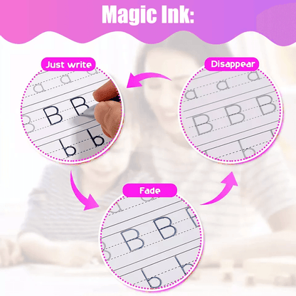 Grooved Magic Practice Copybook Set For Boys  Girls Reusable Handwriting Book For English Calligrap 3