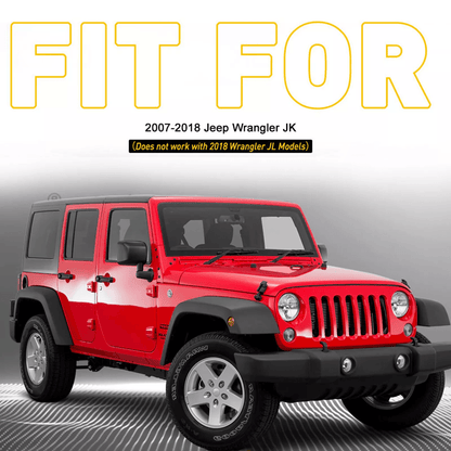 20072018 Jeep Wrangler JK Rain Gutter Extension  Water Diversion Shield For Roof Protection 5