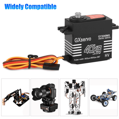40KG Metal Gear Waterproof Digital Servo High Torque For 18 110 RC Car  Precision Steering Control 1