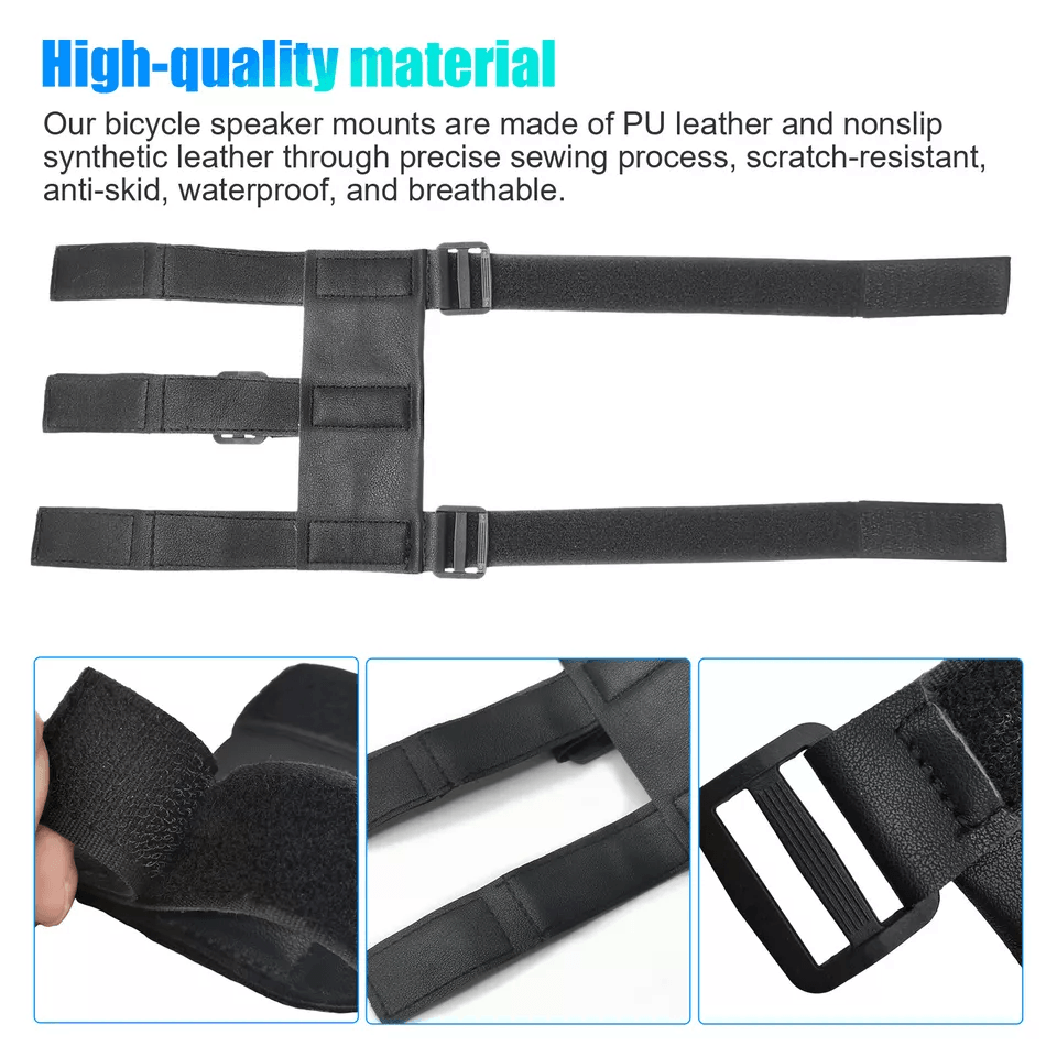 Adjustable Handlebar Bicycle Holder Straps Portable Sound Bar Mount For Bluetooth Speakers On Bikes 5
