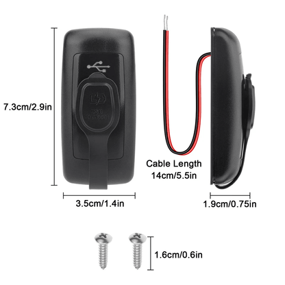 Dual USB  PD Charger Socket Panel For Car RV Boat Truck 5