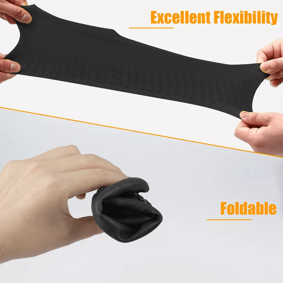 AntiSlip Silicone Rain Shoe Covers Reusable Waterproof Overshoes For Men  Women 1