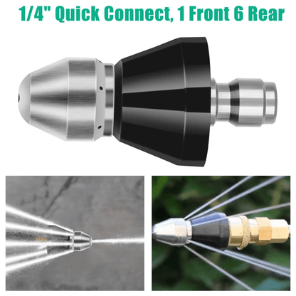 HighPressure Sewer Cleaning Nozzle Pipe Cleaner With Quick Connect 3
